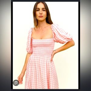 Brand Reformation Size XS Color Pink Checkered